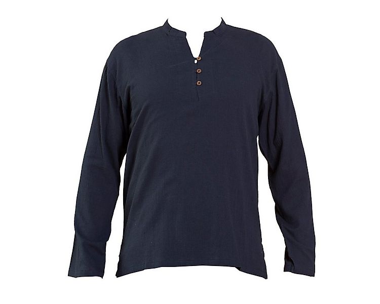 PANASIAM Langarmhemd Luftig leichtes Sommerhemd 'K' mit Knöpfen aus 100% Ba günstig online kaufen