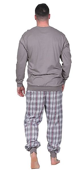Normann Pyjama Normann Herren Pyjama langarm mit karierter Hose – auch in Ü günstig online kaufen