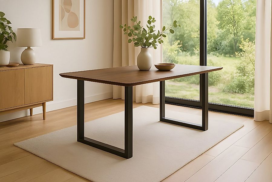 SAM® Esstisch Enzo, Akazienholz, echte Baumkante oder Schweizer Kante, Meta günstig online kaufen