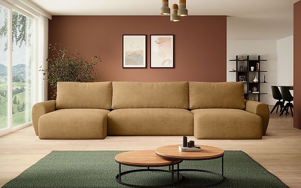 Beautysofa Ecksofa POSS U, mit Schlaffunktion, günstig online kaufen