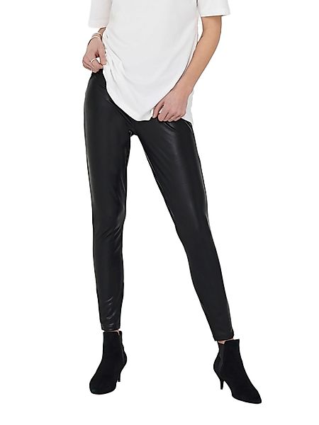 Only Damen Leggings Leggins Hose ONLCOOL COATED - Schwarz - Black günstig online kaufen