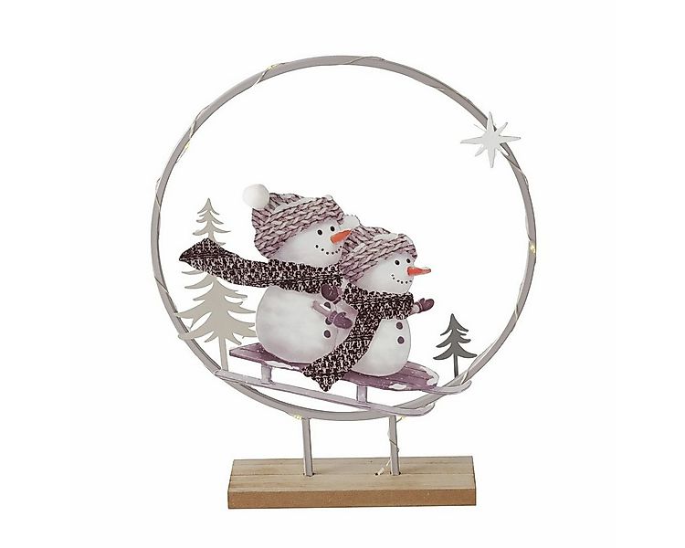 BOLTZE Weihnachtsfigur BOLTZE Deko-Aufsteller Frosty Schneemann LED 36,5cm günstig online kaufen