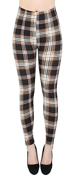 dy_mode Leggings Damen Leggings Karo Muster günstig online kaufen