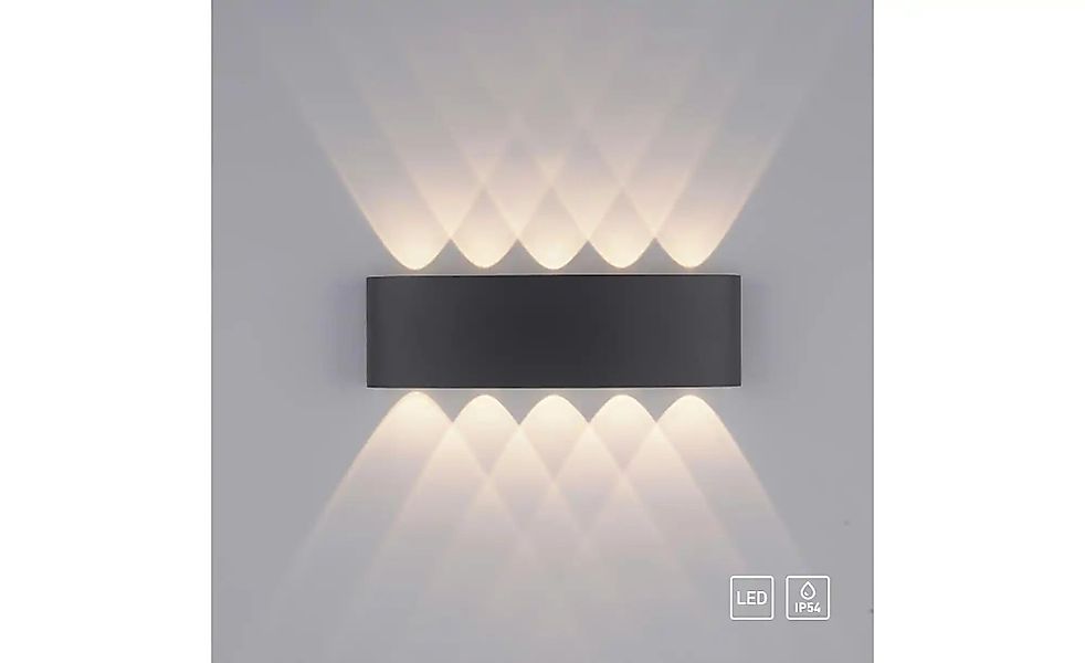 Paul Neuhaus Wandleuchte   ¦ grau ¦ Maße (cm): B: 27 H: 8 T: 4.7 Lampen & L günstig online kaufen