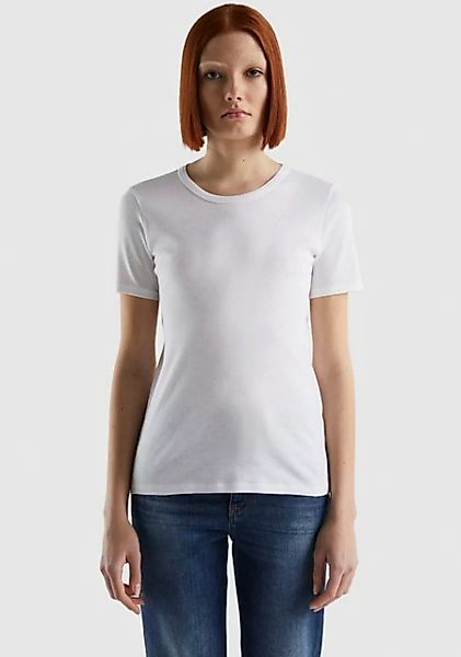 United Colors of Benetton T-Shirt in feiner Rippenqualität günstig online kaufen