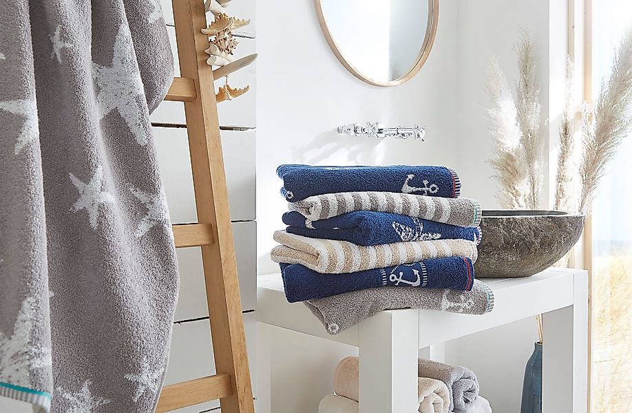 Dyckhoff Handtuch Maritim, Block Stripe, Frottier günstig online kaufen