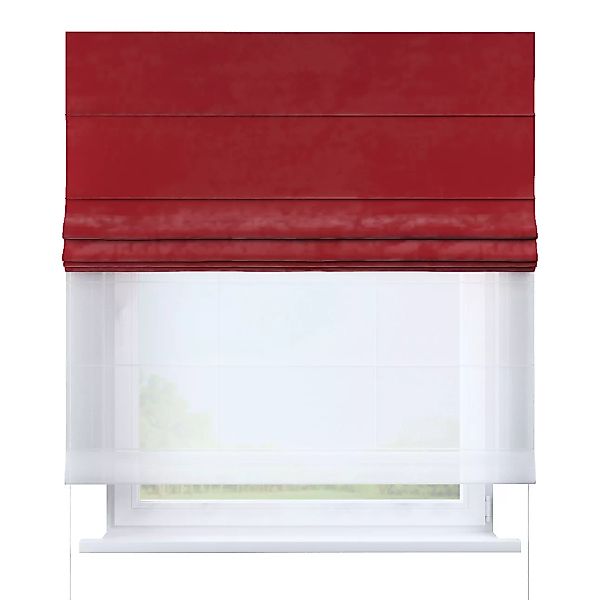 Dekoria Doppelraffrollo Duo, rot, 130 x 170 cm günstig online kaufen