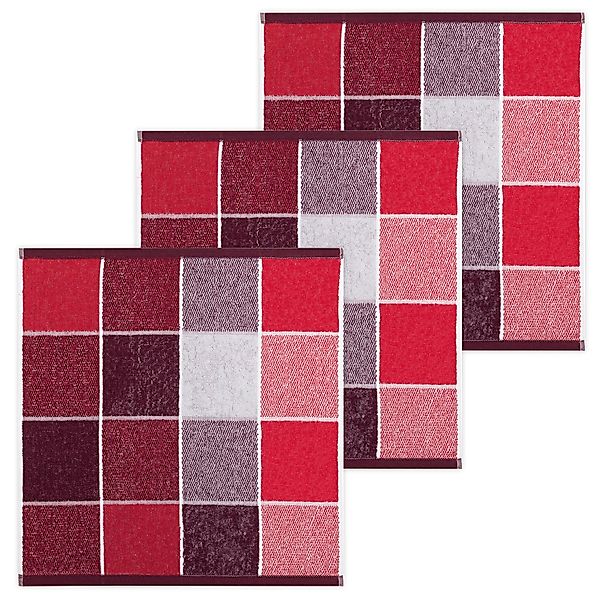Kracht Geschirrtuch Blockkaro, (Set, 3-tlg., Set), günstig online kaufen