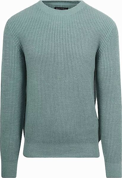 Marc O'Polo Pullover Wool Blend Stahlblau - Größe M günstig online kaufen