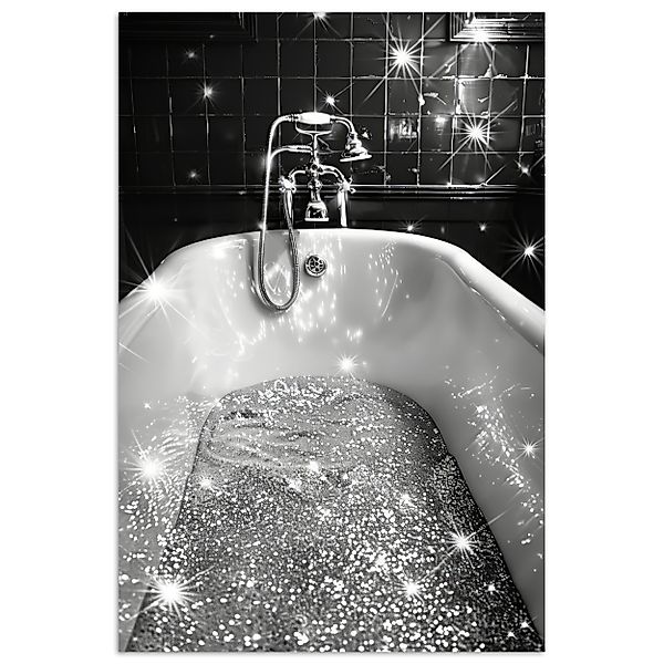 MuchoWow Poster Badewanne - Glitter - günstig online kaufen
