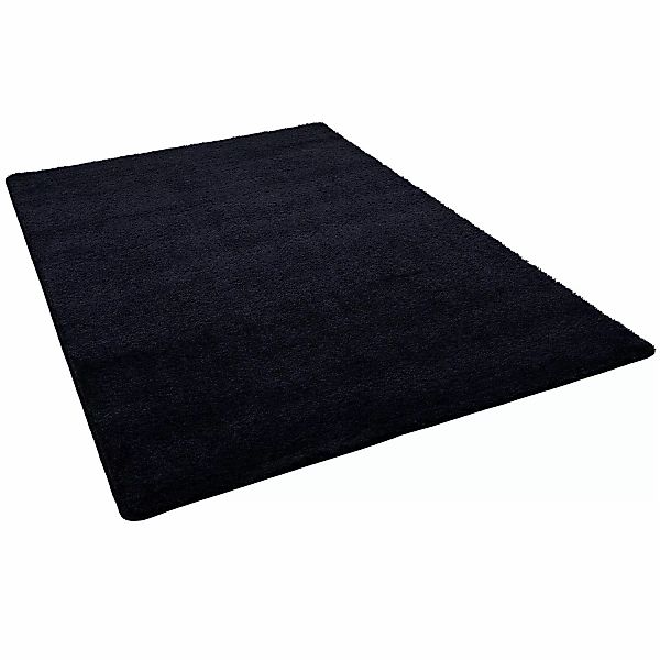 Snapstyle Hochflor Shaggy Teppich Palace Schwarz 80x320cm günstig online kaufen