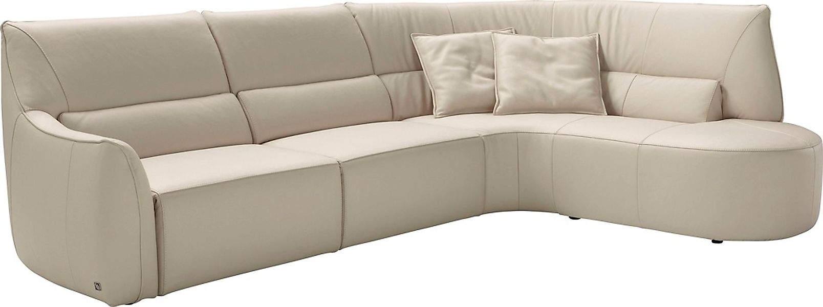 Egoitaliano Ecksofa "Puffy, extravagant & edel, Retro Designsofa, hoher Sit günstig online kaufen