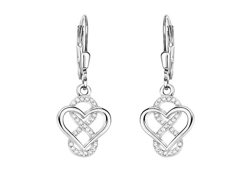 Sofia Milani Paar Ohrhänger Herz Unendlich, 925 Silber Damen Schmuck - E221 günstig online kaufen