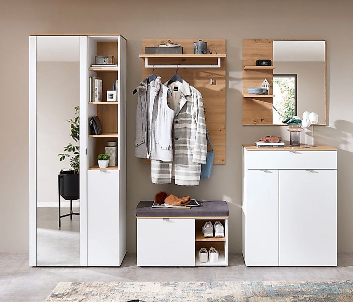 Innostyle Garderoben-Set "Bari Garderobenprogarmm, BxHxT 264x202x38 cm", (S günstig online kaufen