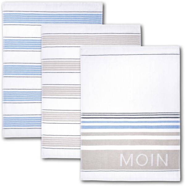 Dyckhoff Geschirrtuch "Moin" 100% Baumwolle, saugfähig, 50 x 70 cm günstig online kaufen