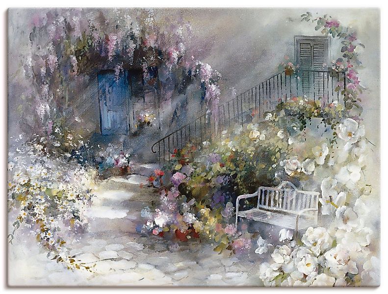 Artland Leinwandbild Wortlos, Garten (1 St), günstig online kaufen