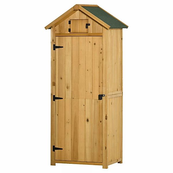 Outsunny Gartenhaus natur Holz B/H/L: ca. 542x179x77 cm günstig online kaufen