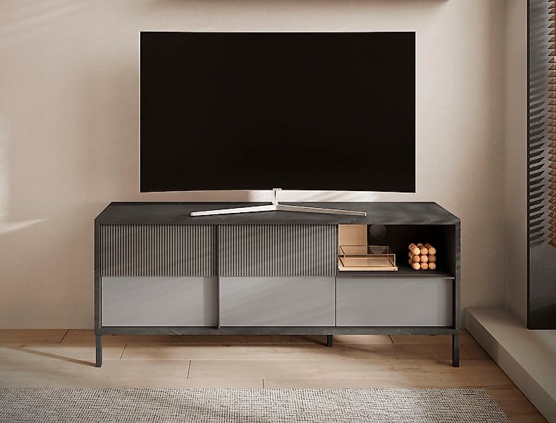 Home affaire Lowboard "Everest Breite 156 cm, TV-Board mit 2 Türen u. 1 Sch günstig online kaufen