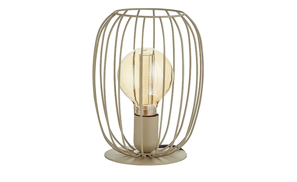 Tischleuchte  Ella ¦ beige ¦ Maße (cm): H: 24,5  Ø: 18 Lampen & Leuchten > günstig online kaufen