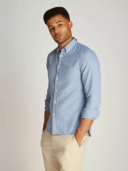 Tommy Hilfiger Langarmhemd BRUSHED LINEN SOLID SF SHIRT günstig online kaufen