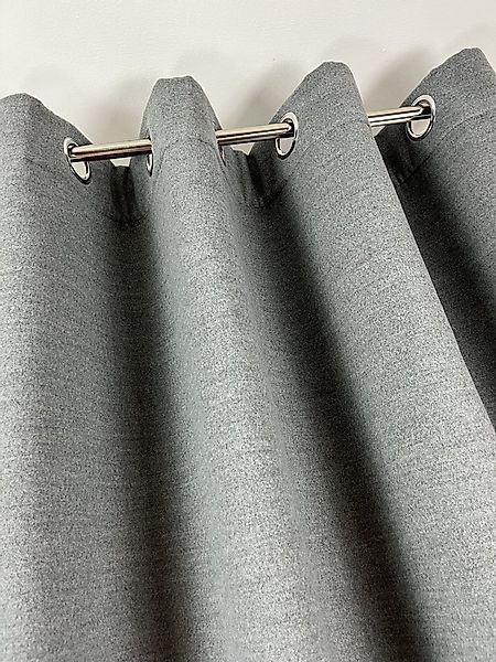 novumfix Vorhang Filzvorhang/Softfilz XXL Kälteschutz grau bis 350 cm lang günstig online kaufen