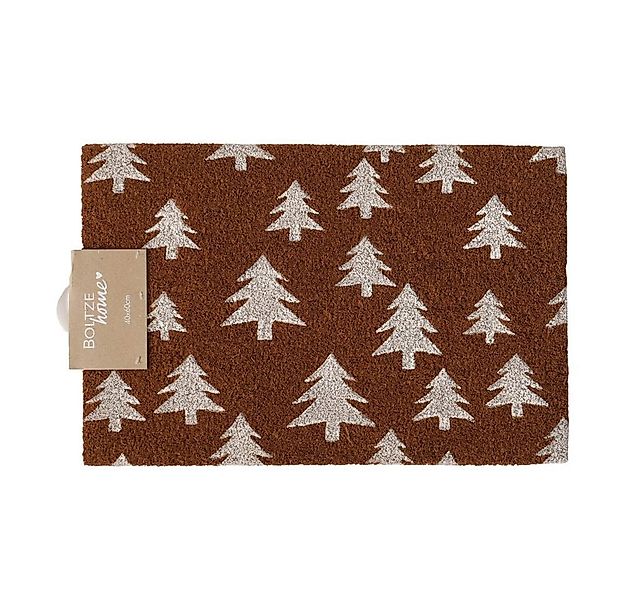 BOLTZE Fußmatte Fußmatte WHITE TREE natur mit weißen Tannenbäumen Weihnacht günstig online kaufen