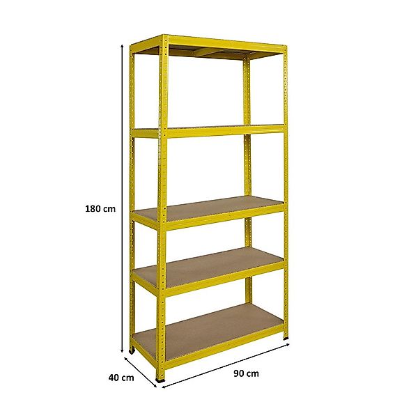 PROREGAL® Schwerlastregal 180x90x40cm Fachlast 175kg 5 günstig online kaufen
