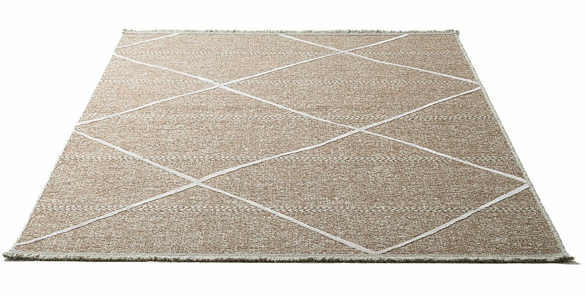 Sansibar Teppich »Braderup«, rechteckig, 2 mm Höhe, Flachgewebe, modernes S günstig online kaufen
