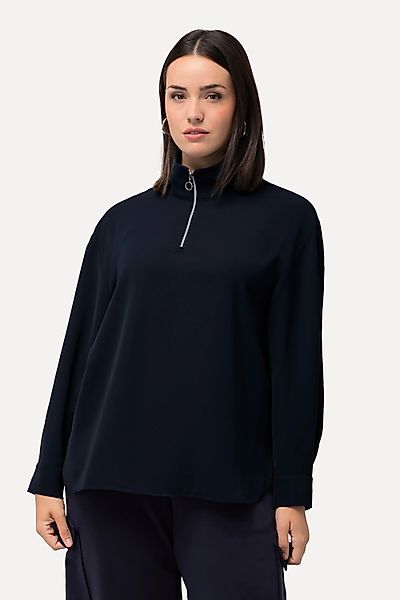 Ulla Popken Tunika Tunika Zipper Oversized günstig online kaufen