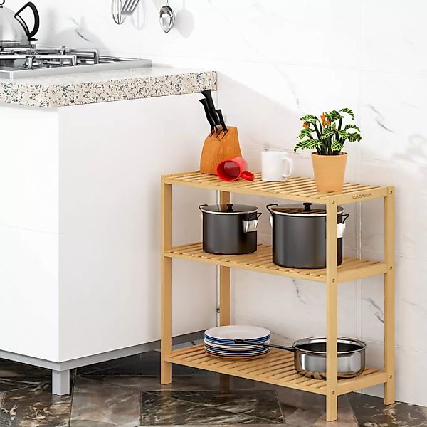 Standregal Badregal Bambus 66x58x26cm günstig online kaufen