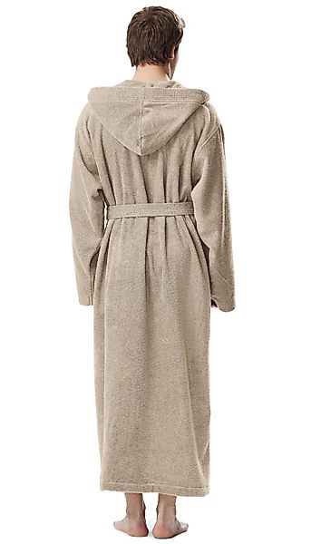 Arus Herrenbademantel Pacific, waden lang, mit Kapuze, 100% Baumwolle, für günstig online kaufen