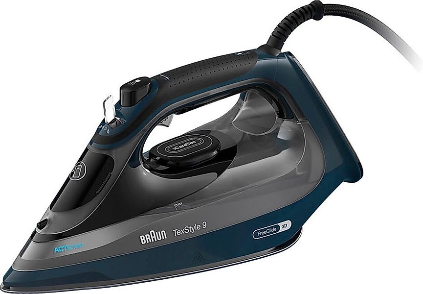 Braun Dampfbügeleisen »TexStyle 9 SI 9682 DB - 3.200 W, 260 g Dampfstoß, 33 günstig online kaufen