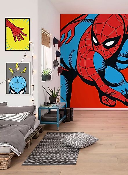 Komar Vliestapete »Marvel PowerUp Spider-Man Watchout« günstig online kaufen
