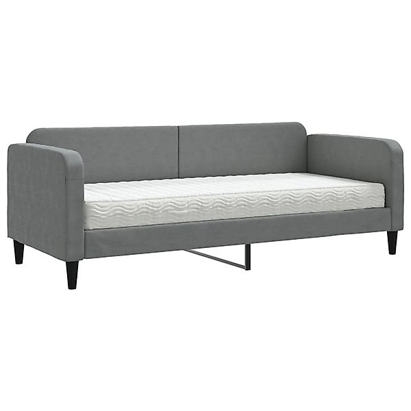 vidaXL Tagesbett mit Matratze Dunkelgrau 80x200 cm Stoff1848511 günstig online kaufen
