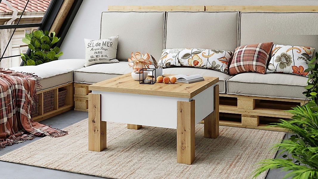 designimpex Couchtisch Design Oslo Tisch höhenverstellbar günstig online kaufen