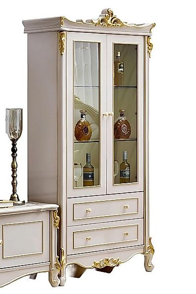 JVmoebel Vitrine Glas Schrank Wohnzimmer Schaufenster 2türige Vitrinen Baro günstig online kaufen