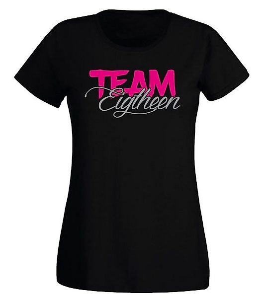 G-graphics T-Shirt Damen T-Shirt - Team Eighteen zum 18. Geburtstag, mit tr günstig online kaufen