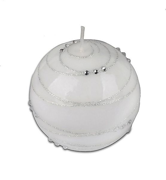 formano Kugelkerze Stimmungsvolle Echtwachskerze Spirale Weiß oder Rot günstig online kaufen