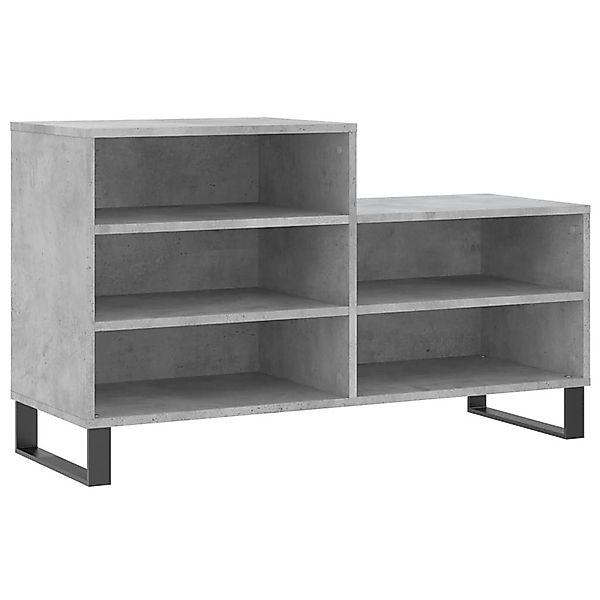 vidaXL Schuhregal Schuhregal Betongrau 102x36x60 cm günstig online kaufen