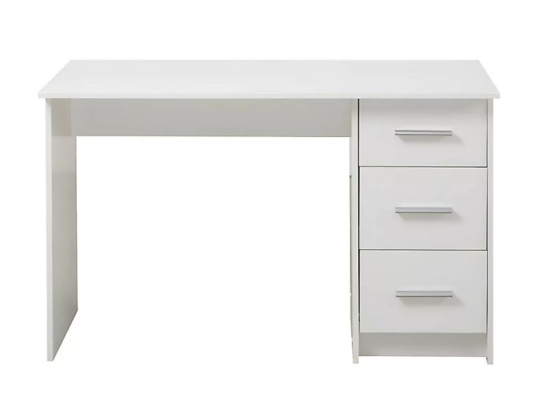 Schreibtisch mit 3 Schubladen - Weiß - LEONDINE günstig online kaufen