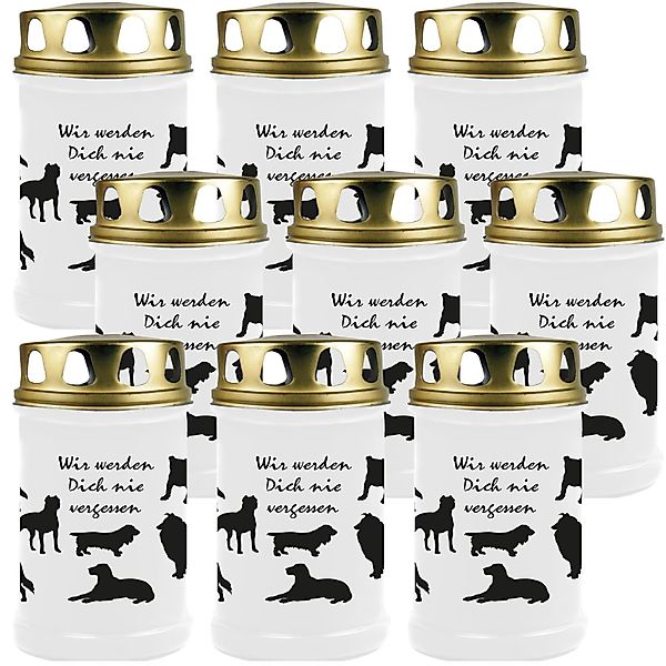 HS Candle Grabkerze GK-04254 (9-tlg), Grabkerze günstig online kaufen
