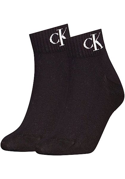 Calvin Klein Jeans Kurzsocken CKJ WOMEN QUARTER MONOGRAM (2-Paar, 2 Paar) m günstig online kaufen