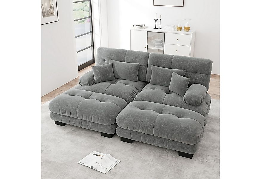 Odikalo 2-Sitzer Schlafsofa Polstersofa Ecksofa, Cloud Ecksofa für Wohnzimm günstig online kaufen