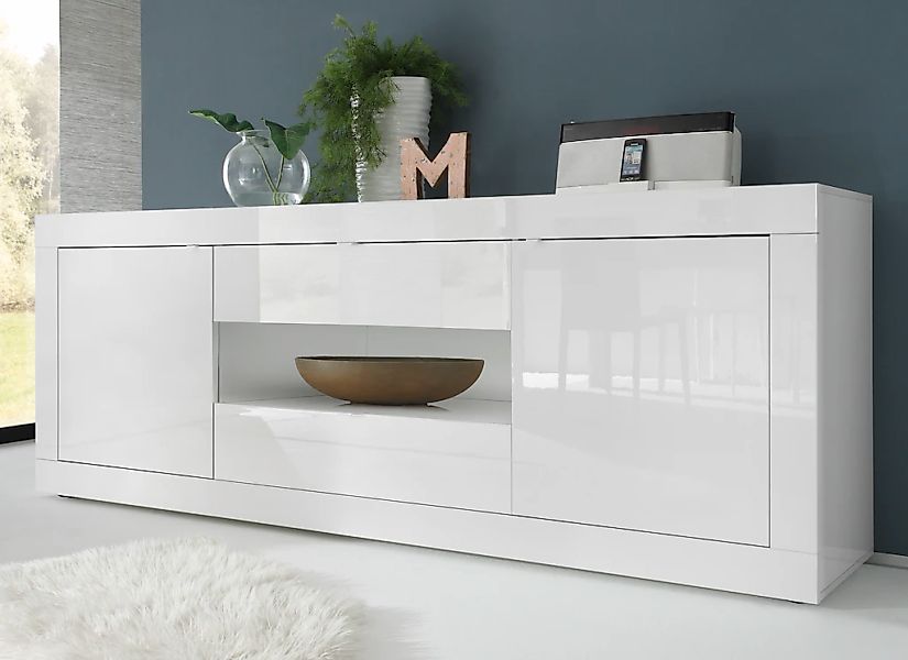 Home affaire Sideboard "Basic Breite 240 cm, Kommode 2 Türen, 2 Schubkästen günstig online kaufen