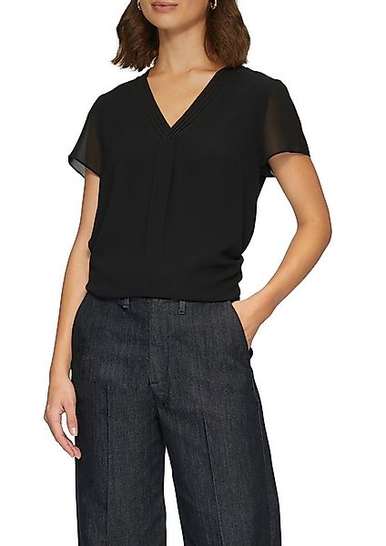 s.Oliver BLACK LABEL Shirtbluse in Doppel-Layer-Optik und mit V-Ausschnitt günstig online kaufen
