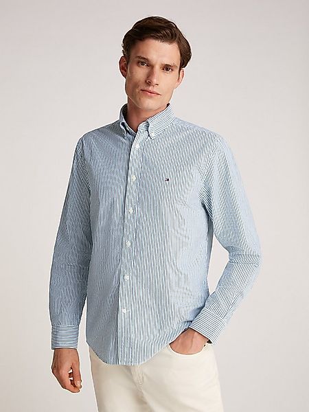 Tommy Hilfiger Langarmhemd FLEX POPLIN CLASSIC STP RF SHIRT mit Sreifenmust günstig online kaufen