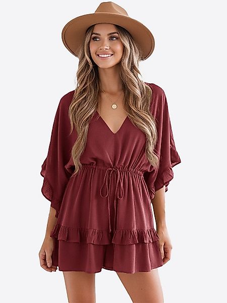 Imily Bela Jumpsuit Damen Strand romper mit V-Ausschnitt (Packung, 1-tlg., günstig online kaufen