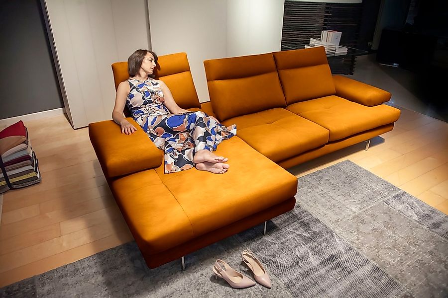 CALIA ITALIA Ecksofa "Toby Wing, L-Form, Designsofa mit sensationellem Sitz günstig online kaufen