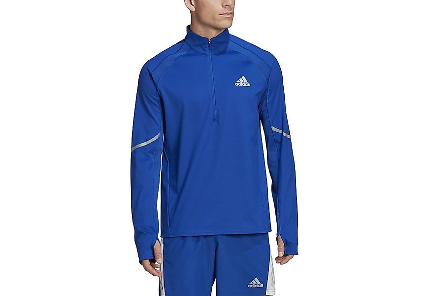 adidas Performance Langarmshirt Everydayrun Half-Zip Oberteil blau Herren günstig online kaufen