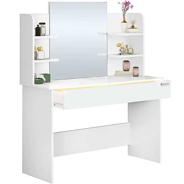 Schminktisch Lucia Weiß 140x110x40cm günstig online kaufen